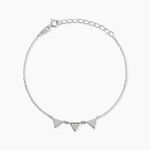 Bracelet Bartoumieu Argent Blanc Oxyde De Zirconium - Bracelets Femme | Histoire d&rsquo;Or