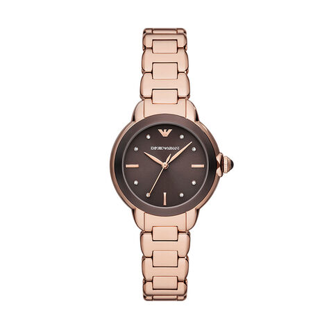 Montre Emporio Armani Marron - Montres Femme | Histoire d’Or