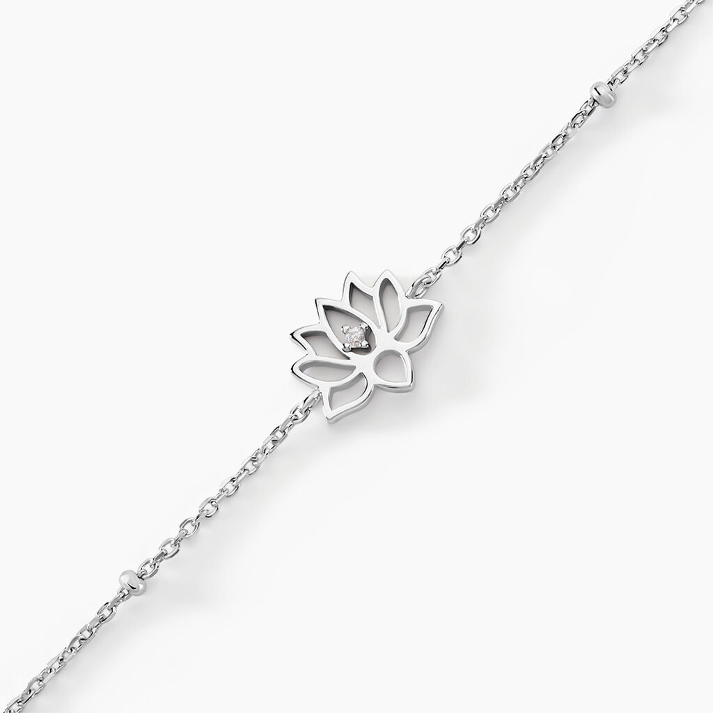 Bracelet Mirabel Argent Blanc Oxyde De Zirconium - Bracelets Femme | Histoire d&rsquo;Or