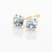 Boucles D'oreilles Puces daria Serti Griffe 2 Or Jaune Oxyde - Clous d'oreilles Femme | Histoire d’Or