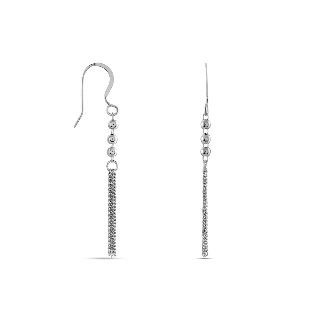Boucles D'oreilles Pendantes Melodie Argent Blanc - Boucles d'oreilles fantaisie Femme | Histoire d&rsquo;Or