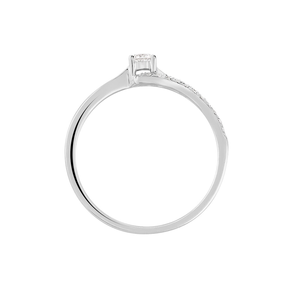 Bague Antigone Or Blanc Diamant - Bagues solitaires Femme | Histoire d’Or
