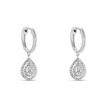Cr&eacute;oles Diamina Or Blanc Diamant - Boucles d'oreilles cr&eacute;oles Femme | Histoire d&rsquo;Or