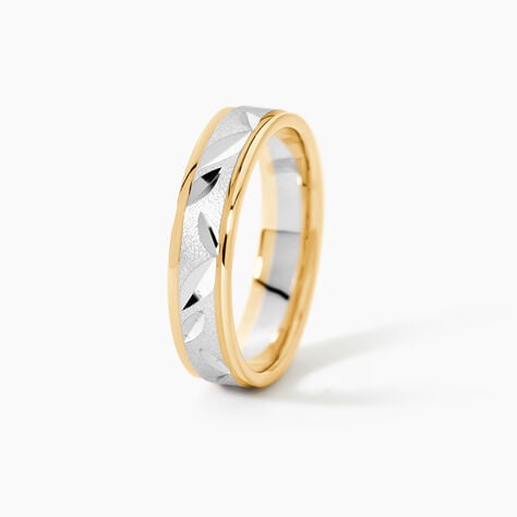 Alliance Ilki Ruban Or Bicolore - Alliances Unisex | Histoire d&rsquo;Or