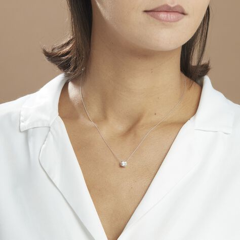 Collier Collection Aphrodite Or Blanc Diamant Synthetique - Colliers Femme | Histoire d’Or