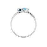 Bague Lilia Or Blanc Topaze - Bagues solitaires Femme | Histoire d&rsquo;Or