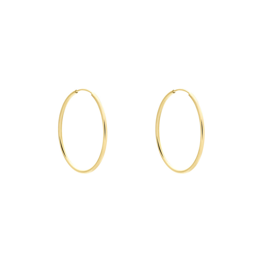 Créoles Dominae Or Jaune - Boucles d'oreilles créoles Femme | Histoire d’Or