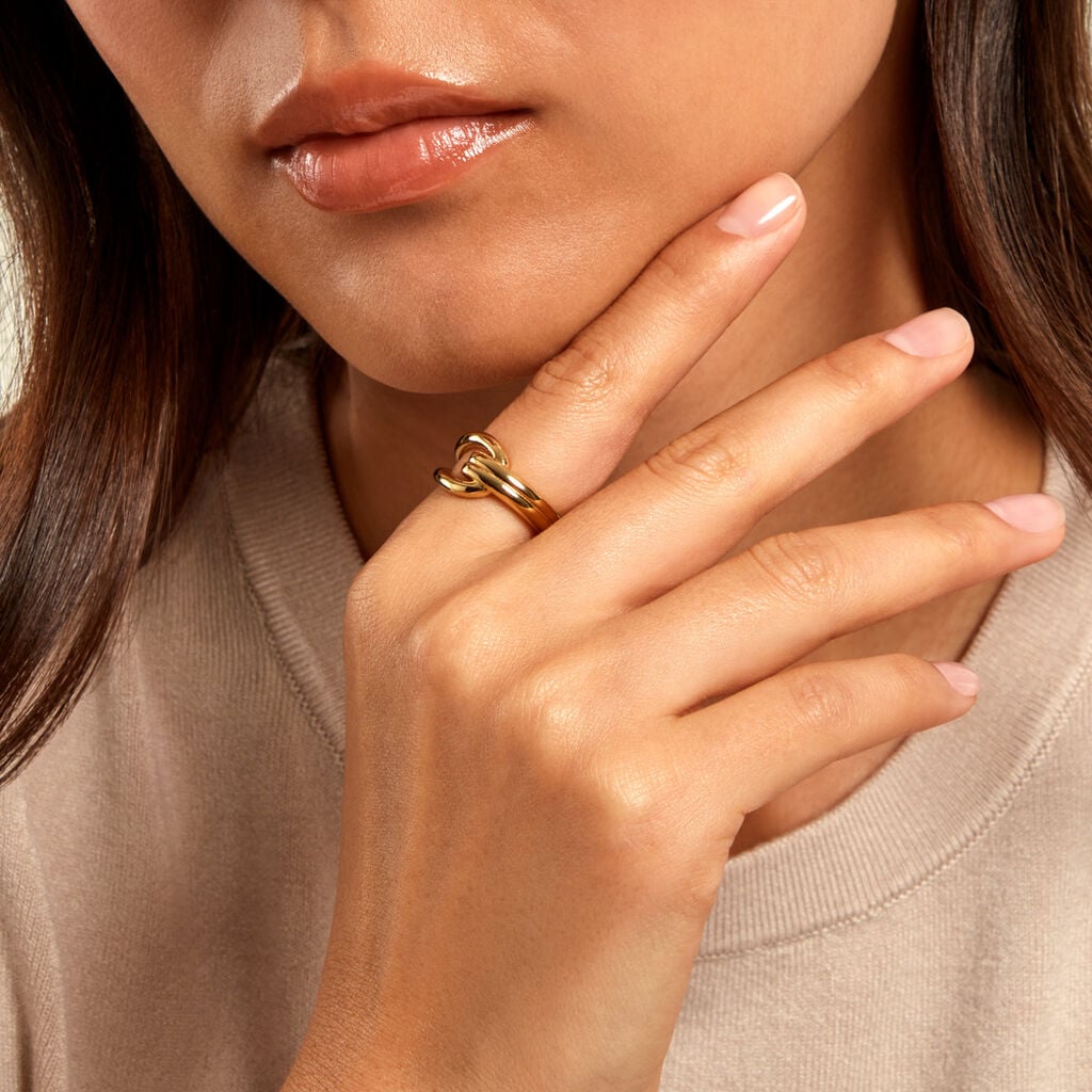 Bague Acier Jaune - Bagues fantaisie Femme | Histoire d&rsquo;Or