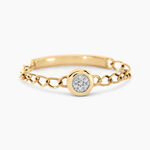 Bague Mahe Or Jaune Diamant - Bagues avec pierre Femme | Histoire d&rsquo;Or