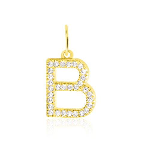 Pendentif Lettre B Or Jaune Oxyde - Pendentifs Famille | Histoire d’Or