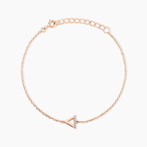 Bracelet Lorena Argent Rose Oxyde De Zirconium - Bracelets Femme | Histoire d&rsquo;Or