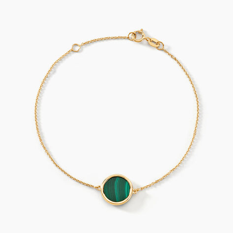 Bracelet Florica Or Jaune Malachite - Bracelets Femme | Histoire d’Or