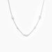 Collier Diep Argent Blanc Oxyde De Zirconium - Colliers fantaisie Femme | Histoire d’Or