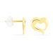 Boucles D'oreilles Puces Anne-maudae Coeurs Or Jaune - Clous d'oreilles Femme | Histoire d’Or