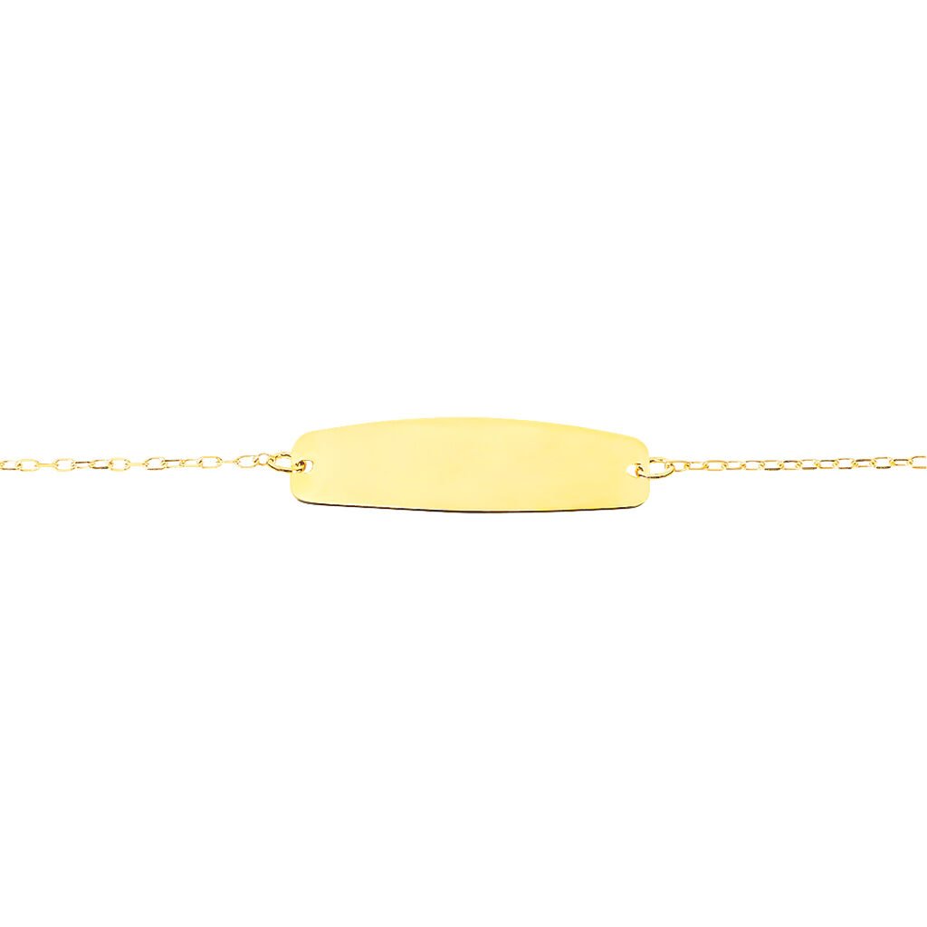 Bracelet Identité Gaspardine Maille Forçat Or Jaune - Bracelets Communion Enfant | Histoire d’Or
