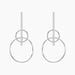 Boucles D'oreilles Pendantes Enissa Argent Blanc - Boucles d'oreilles fantaisie Femme | Histoire d’Or