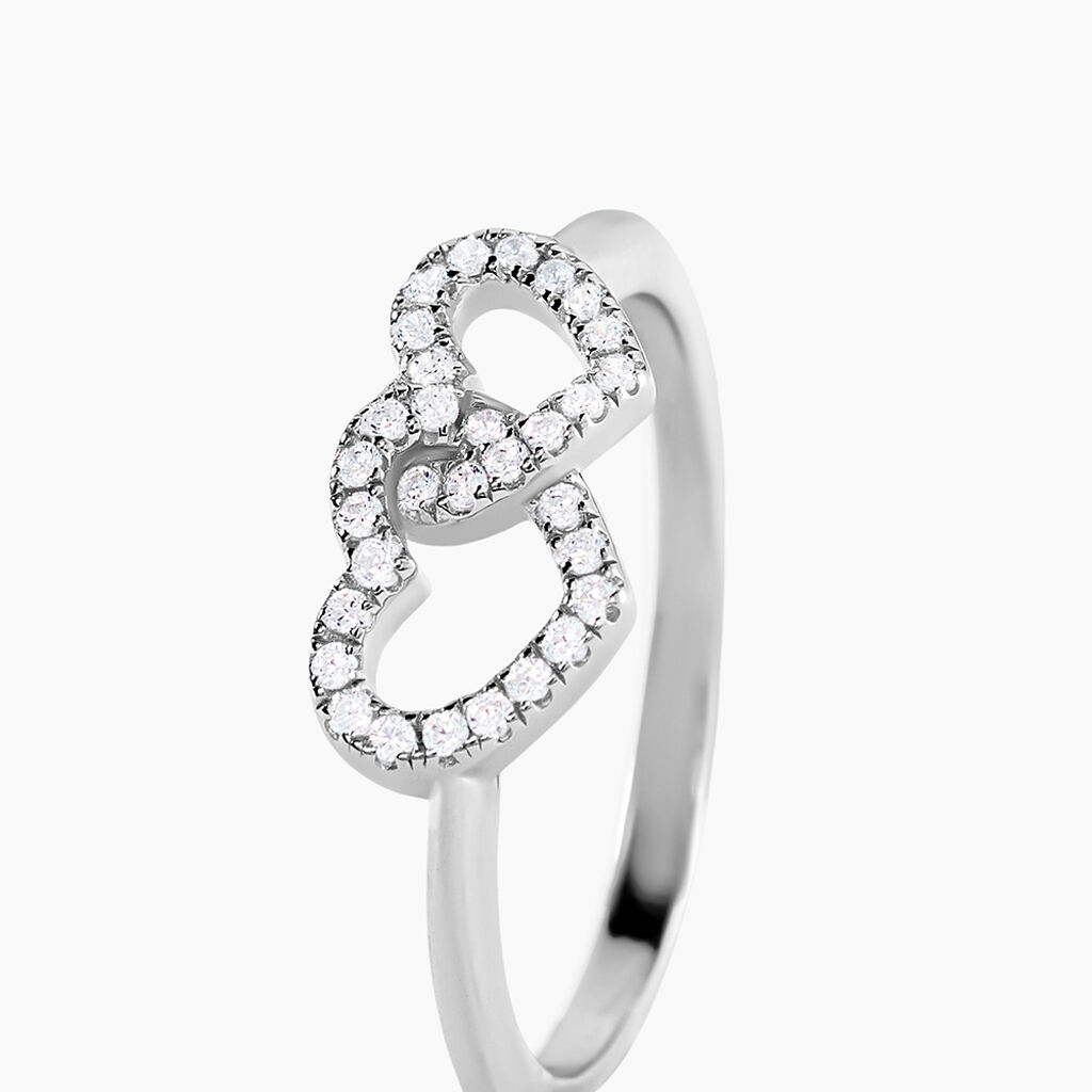 Bague Anne-ael Argent Blanc Oxyde De Zirconium - Bagues avec pierre Femme | Histoire d&rsquo;Or