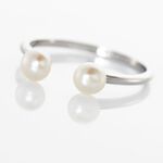 Bague Ull Argent Blanc Perle De Culture - Bagues avec pierre Femme | Histoire d&rsquo;Or