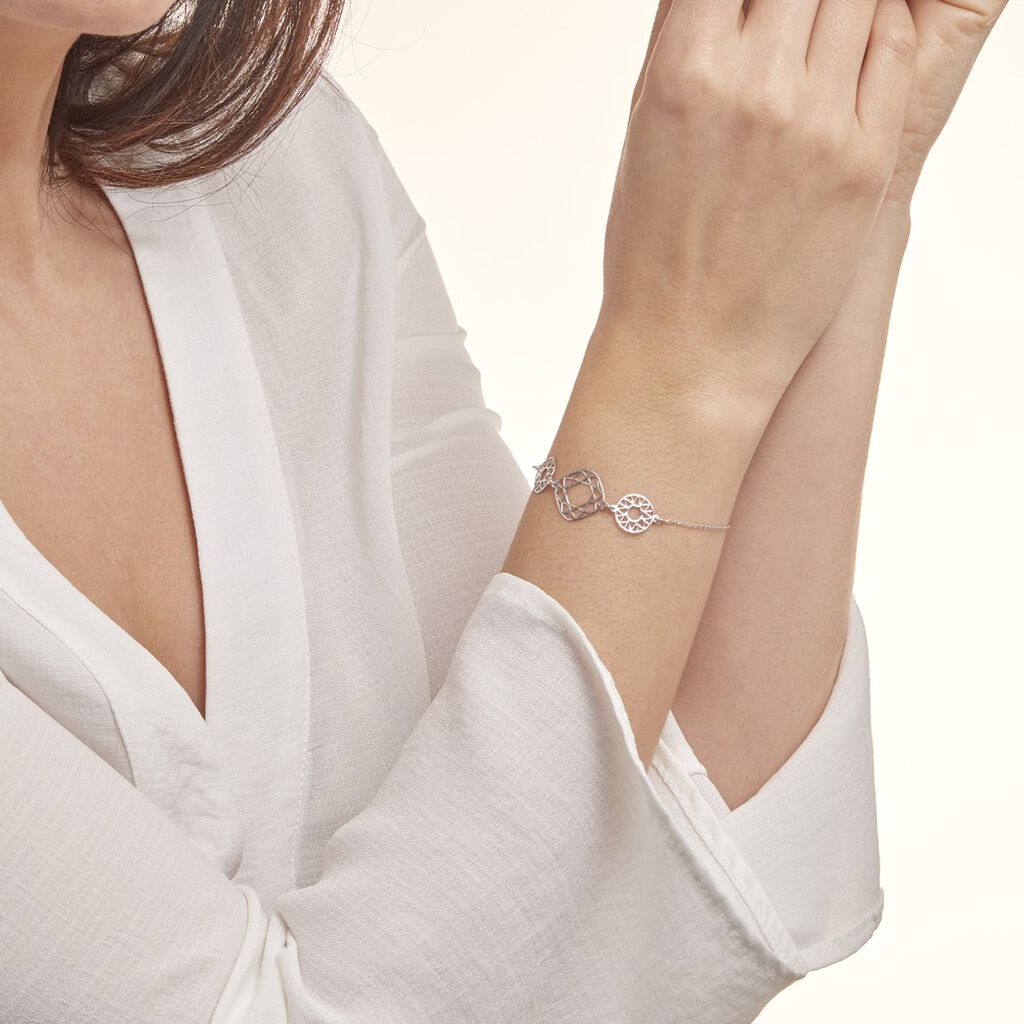 Bracelet Gardina Argent Blanc - Bracelets Femme | Histoire d’Or