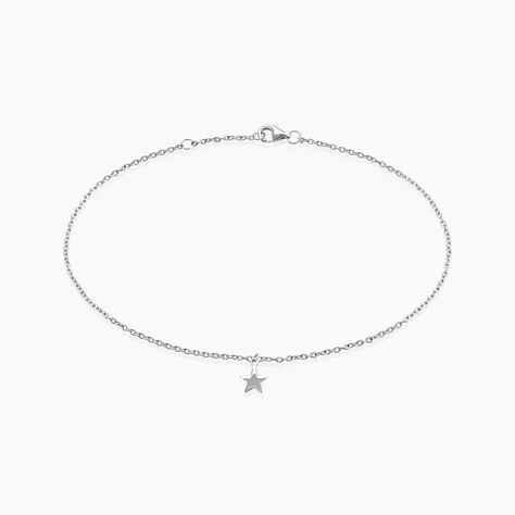 Cha&icirc;ne De Cheville Padmee Argent Blanc - Cha&icirc;nes de cheville Femme | Histoire d&rsquo;Or