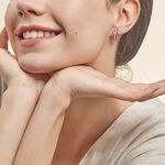 Boucles D'oreilles Puces Julianne Or Blanc Diamant - Boucles d'oreilles pierres pr&eacute;cieuses Femme | Histoire d&rsquo;Or
