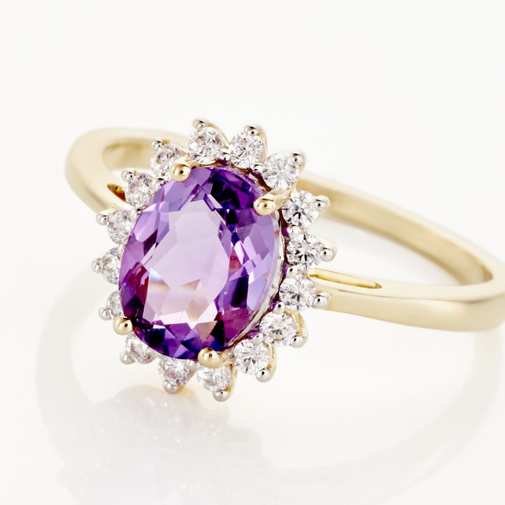 Bague Trick Or Jaune Amethyste Et Oxyde - Bagues solitaires Femme | Histoire d&rsquo;Or