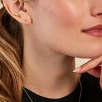 Boucles D'oreilles Puces Jill Argent Blanc Oxyde De Zirconium - Boucles d'oreilles fantaisie Femme | Histoire d&rsquo;Or