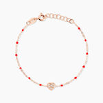 Bracelet Polka Argent Rose Oxyde De Zirconium - Bracelets Enfant | Histoire d&rsquo;Or