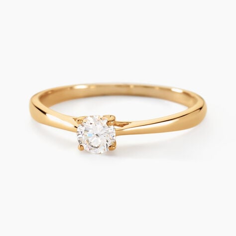 Bague Solitaire One Or Jaune Diamant - Bagues solitaires Femme | Histoire d&rsquo;Or