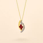 Collier Hoela Or Jaune Diamant Et Rubis - Colliers Femme | Histoire d&rsquo;Or