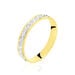 Alliance Fantaisie Diamantee Ruban Plat Or Bicolore - Alliances Unisex | Histoire d’Or