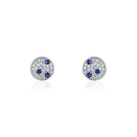 Boucles D'oreilles Puces Nelig Argent Blanc Oxyde De Zirconium - Boucles d'oreilles fantaisie Femme | Histoire d’Or