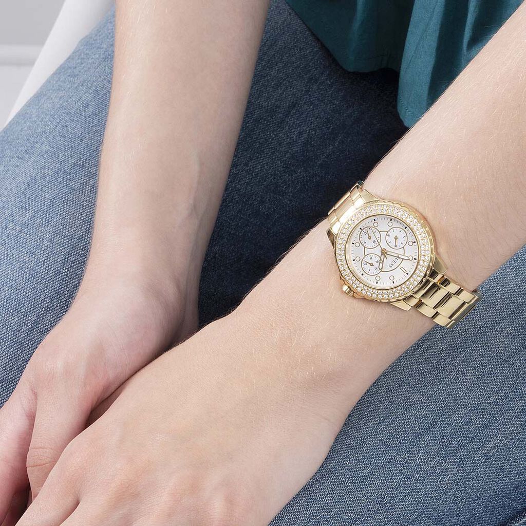 Montre Guess Crown Jewel Blanc - Montres Femme | Histoire d’Or