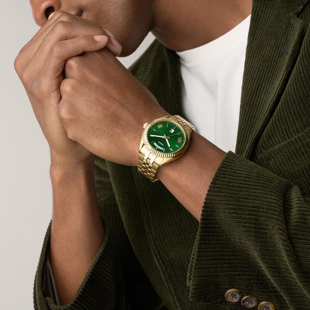Montre Fossil Campbell Vert - Montres Homme | Histoire d’Or
