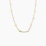 Collier Eva Acier Jaune - Bijoux sans pierre Femme | Histoire d&rsquo;Or