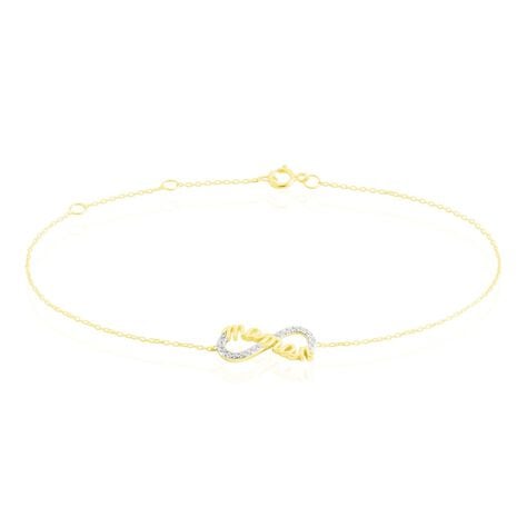 Bracelet Heimdall Or Jaune Oxyde De Zirconium - Bracelets Femme | Histoire d&rsquo;Or