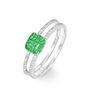 Bague Aude Or Blanc Grenat Et Diamant
