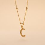 Collier Plaqu&eacute; Or Jaune Lettra - Colliers fantaisie Femme | Histoire d&rsquo;Or