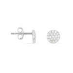 Boucles D'oreilles Puces Angeles Argent Blanc Oxyde De Zirconium - Boucles d'oreilles fantaisie Femme | Histoire d&rsquo;Or
