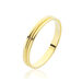 Alliance Perlee Ruban Plat Or Jaune - Alliances Unisex | Histoire d’Or