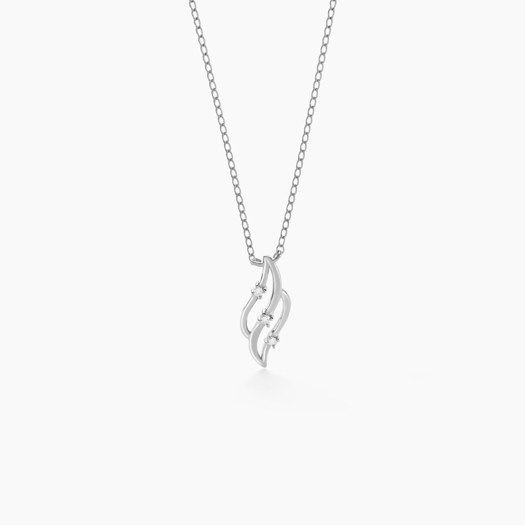 Collier Marnie Or Blanc Diamant - Colliers Femme | Histoire d&rsquo;Or