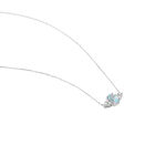 Collier Diapre Or Blanc Topaze Oxyde De Zirconium - Colliers Femme | Histoire d&rsquo;Or