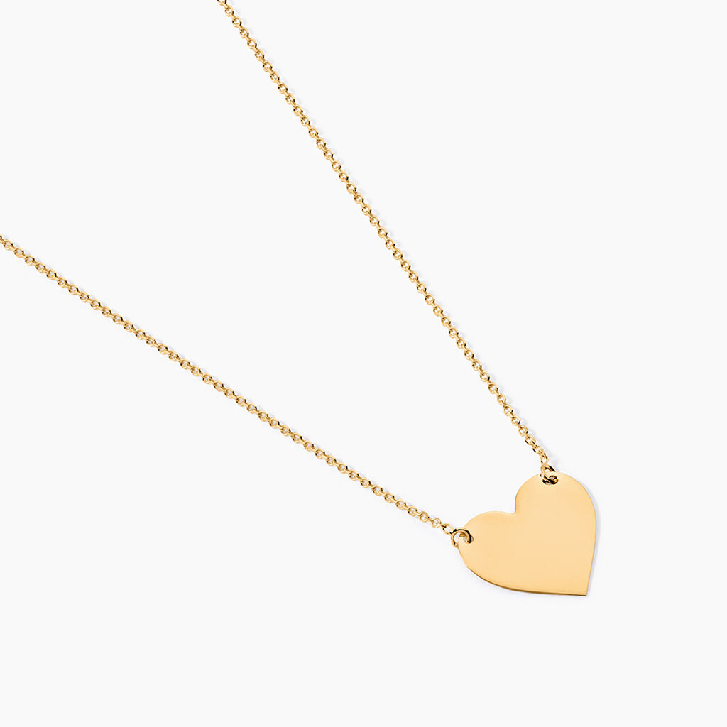 Collier Helenia Coeur Gravable Or Jaune - Cadeaux de naissance Enfant | Histoire d&rsquo;Or