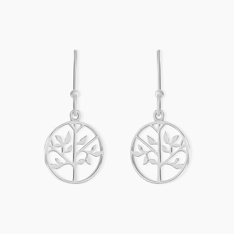 Boucles D'oreilles Pendantes Mely Argent Blanc - Boucles d'oreilles fantaisie Femme | Histoire d&rsquo;Or