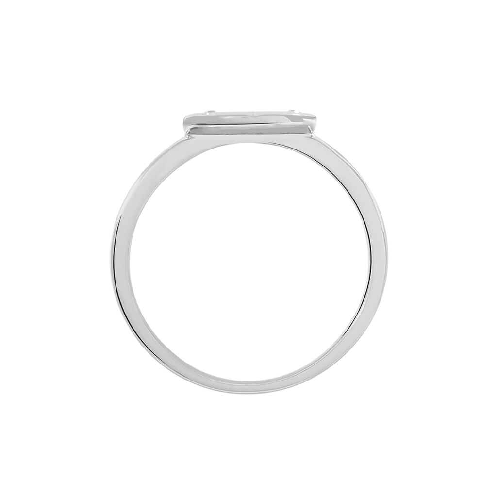 Bague Erinna Argent Blanc Oxyde De Zirconium - Bagues avec pierre Femme | Histoire d’Or