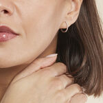 Cr&eacute;oles Aryanna Rondes Or Blanc Diamant - Boucles d'oreilles cr&eacute;oles Femme | Histoire d&rsquo;Or