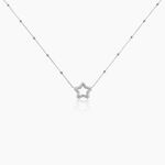 Collier Aella Argent Blanc - Colliers fantaisie Femme | Histoire d&rsquo;Or