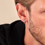 Cr&eacute;ole Unitaire Albany Acier Blanc - Boucles d'oreilles cr&eacute;oles Homme | Histoire d&rsquo;Or