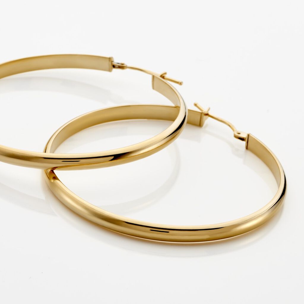 Cr&eacute;oles Shalana Or Jaune - Boucles d'oreilles cr&eacute;oles Femme | Histoire d&rsquo;Or