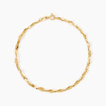 Bracelet Camelie Argent Dor&eacute; A L'Or 750/1000 - Bijoux sans pierre Femme | Histoire d&rsquo;Or